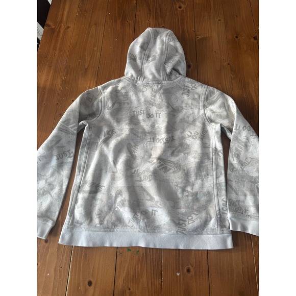 Nike Kids Gray Camo Just Do It Graphic Hoodie Sweatshirt Size XL TG - Picture 5 of 7